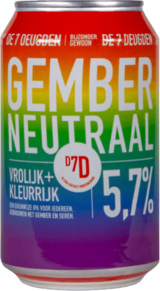 7 Deugden Gember Neutraal blikje van 33cl